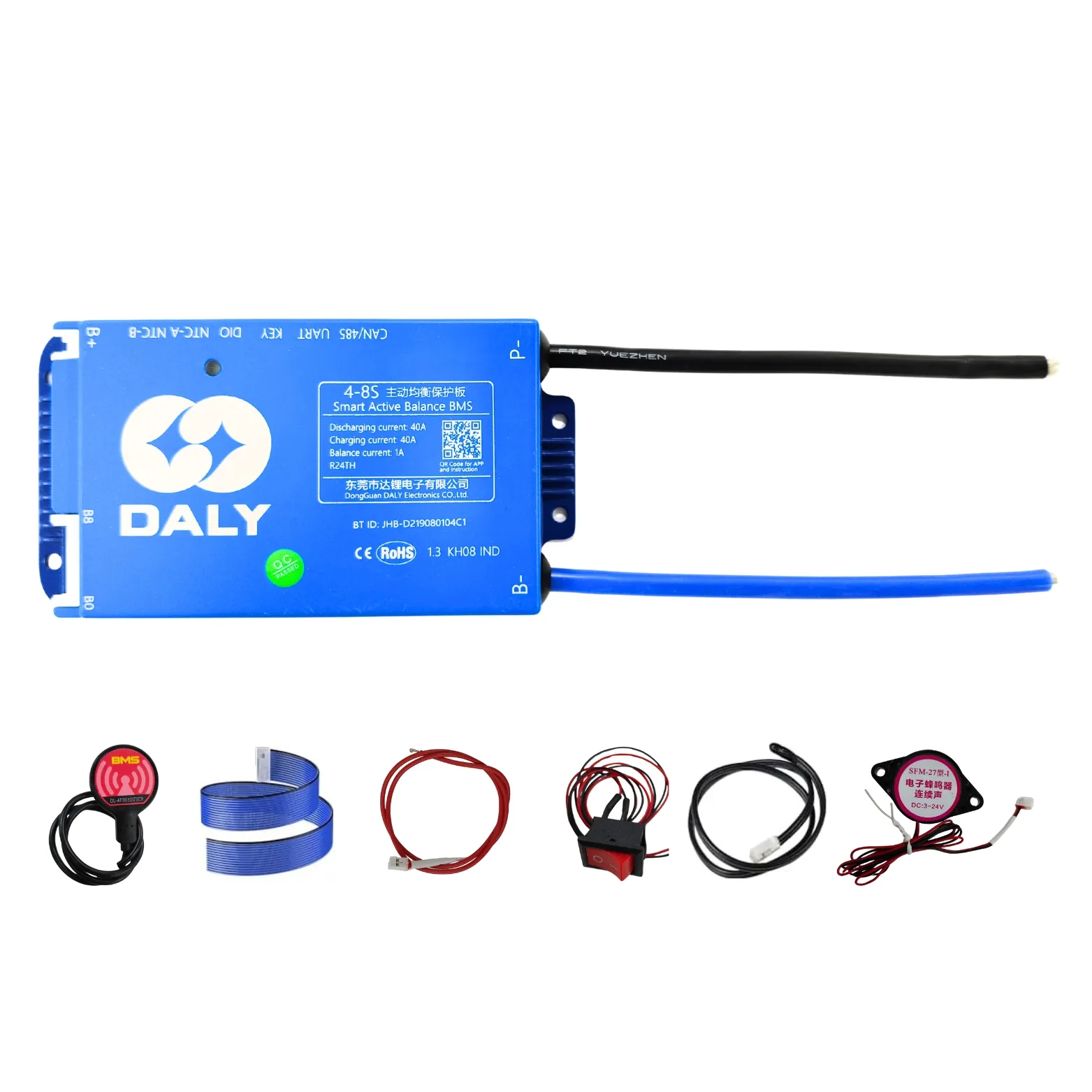 DALY 100BAL SMART BMS 4-8S 40A